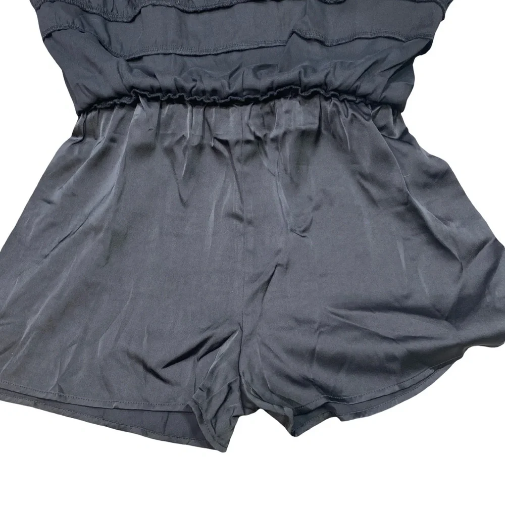 NWT Entro Black Tiered Skater Skirt With Built in Under Shorts‎
